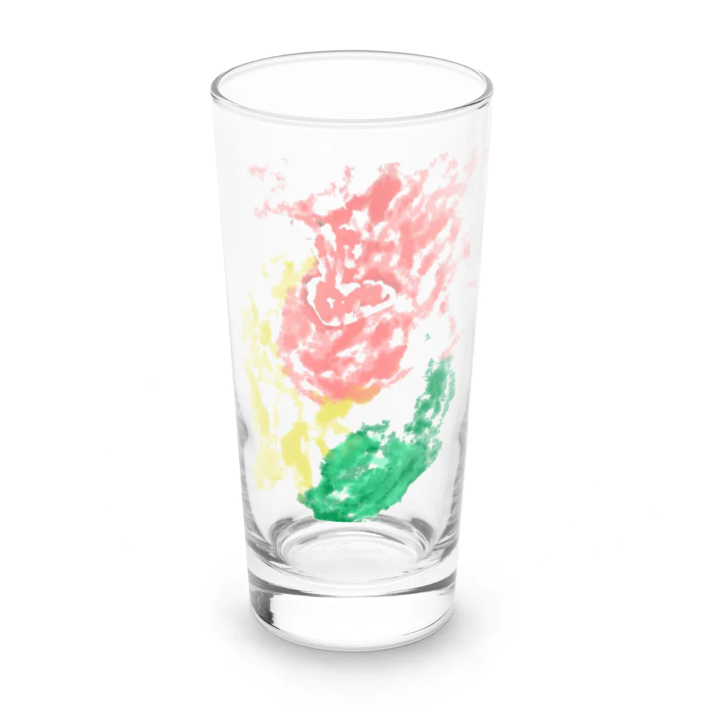 ヒヨドリ派のFake rabbit image Long Sized Water Glass :front