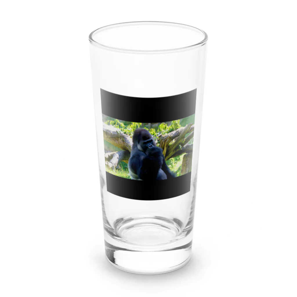 sei-goの「ジャングルを散歩しているゴリラ」 Long Sized Water Glass :front