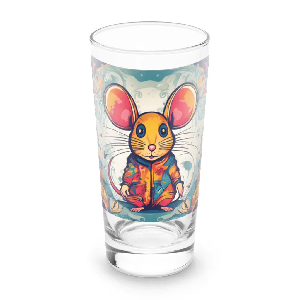 マジカルメッセージのデザイナーのネズミ Long Sized Water Glass :front