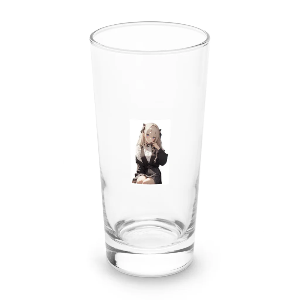 ビッグスマイルライフの金髪美女 Long Sized Water Glass :front