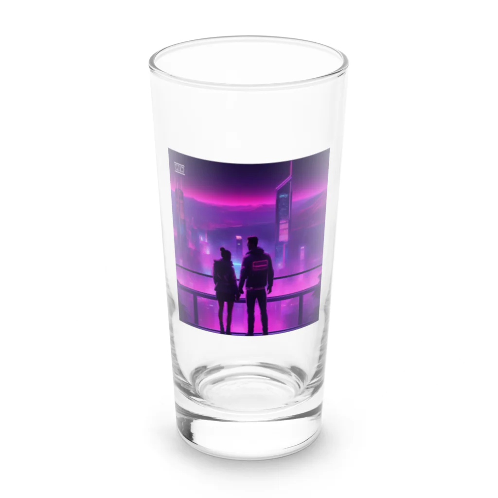 kichamanの夜景デート Long Sized Water Glass :front