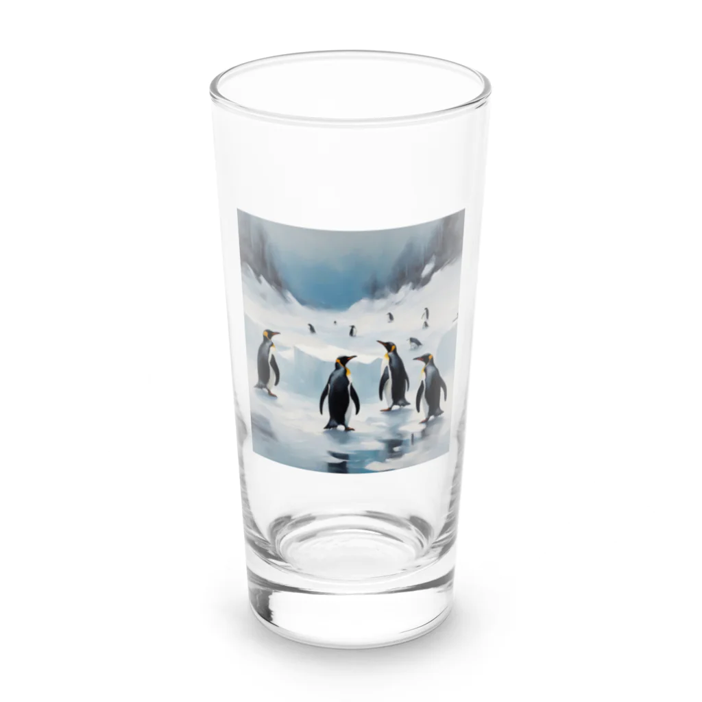 akipen76の共存を目指すペンギン Long Sized Water Glass :front