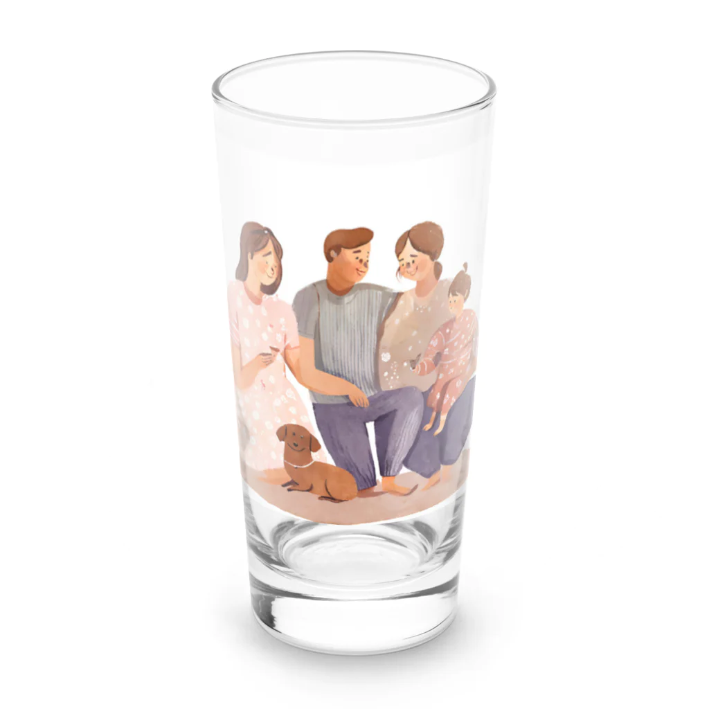 kichamanの家族だんらん Long Sized Water Glass :front