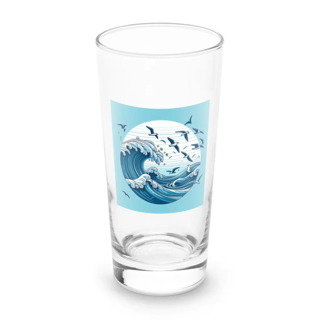 Nattu/のかもめと海 Long Sized Water Glass :front