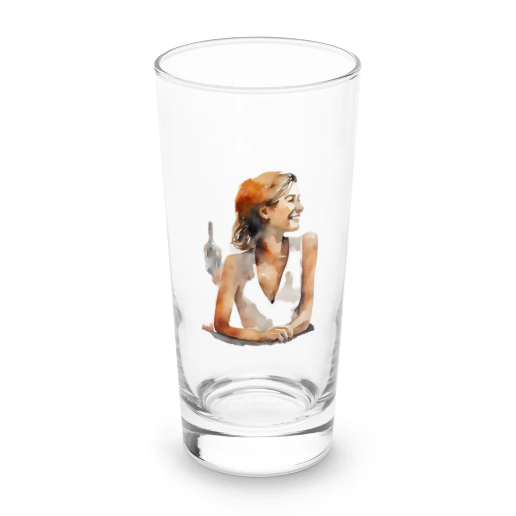 kichamanのペアルックで Long Sized Water Glass :front