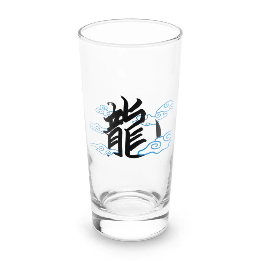 ten-ten-tenの運気が上がりそうな漢字 Long Sized Water Glass :front