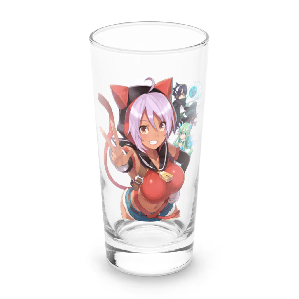 ほーせんか@電猫遊戯のプラネットルーラー 販促イラスト Long Sized Water Glass :front