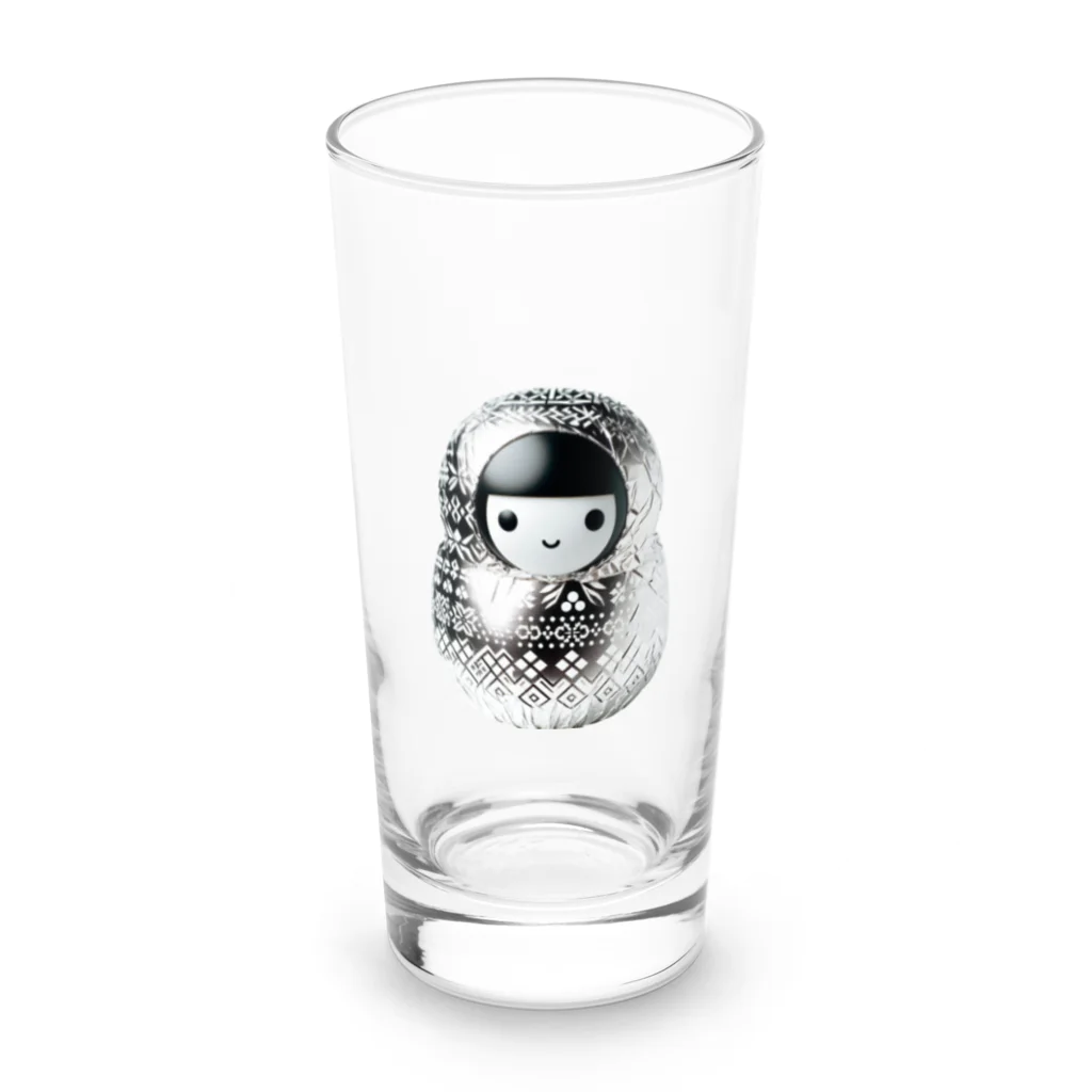 itanki3のアルミホイルこけし Long Sized Water Glass :front