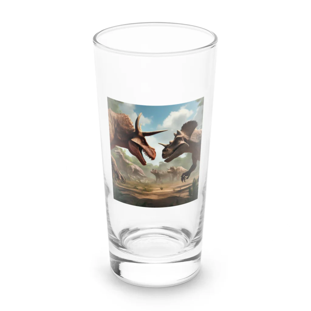 てぃっちゃんの恐竜　 Long Sized Water Glass :front