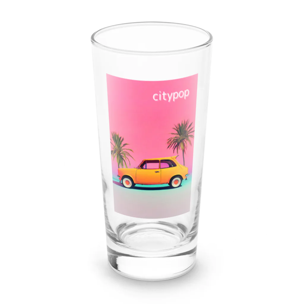 80s_popの80s CityPop No.19 Long Sized Water Glass :front