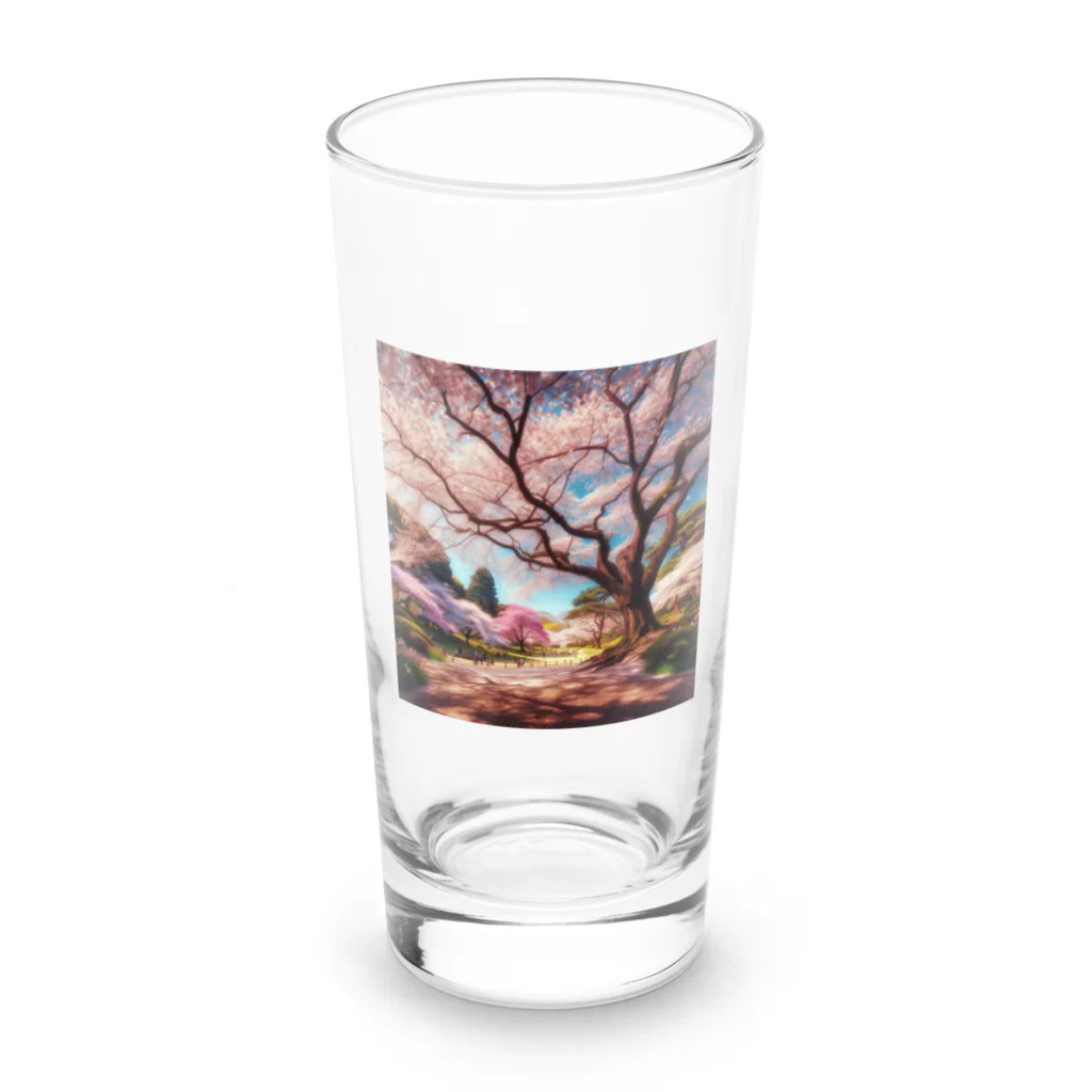 bobokeの桜 Long Sized Water Glass :front