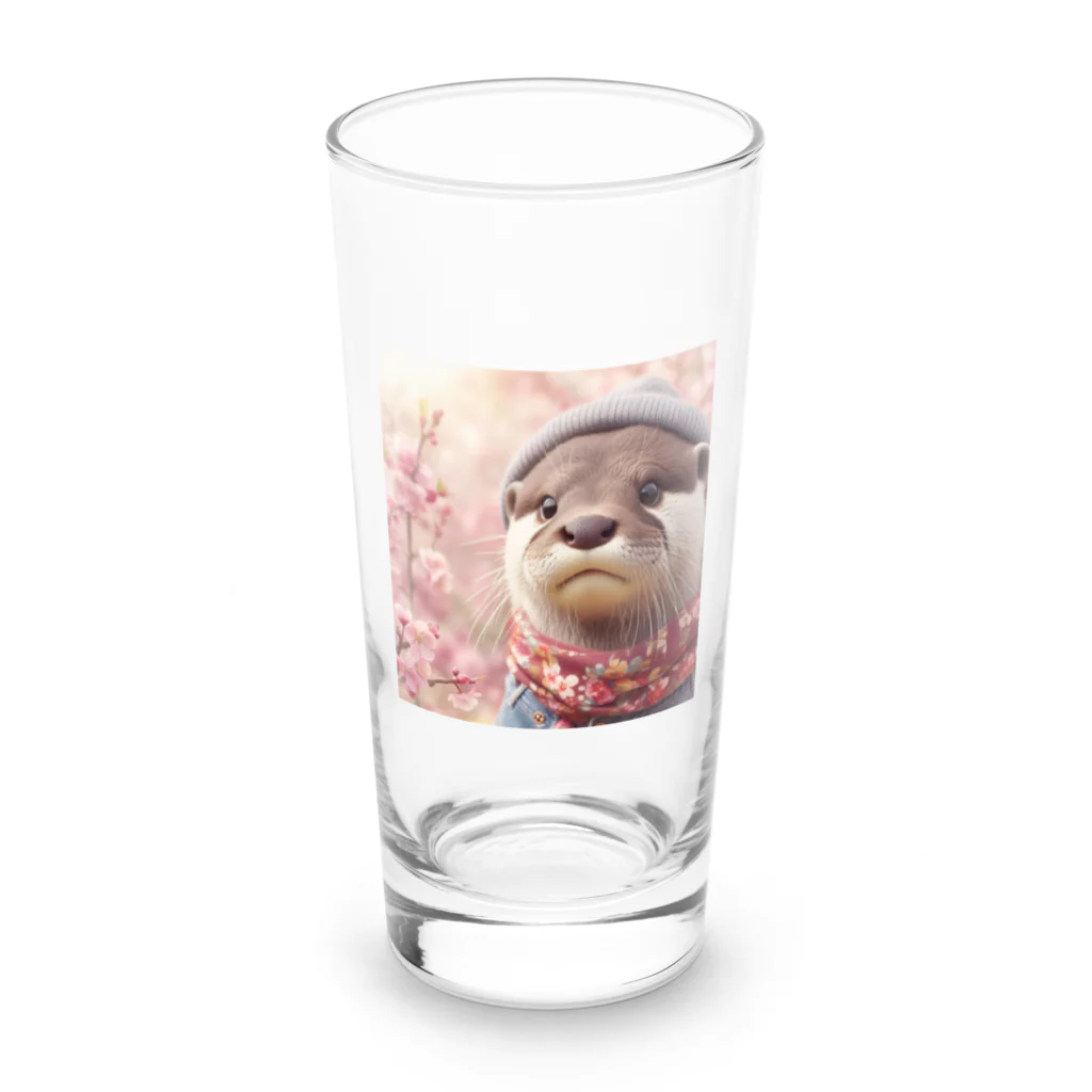 「動物ミリ屋」の桜奇麗やんいいやん Long Sized Water Glass :front