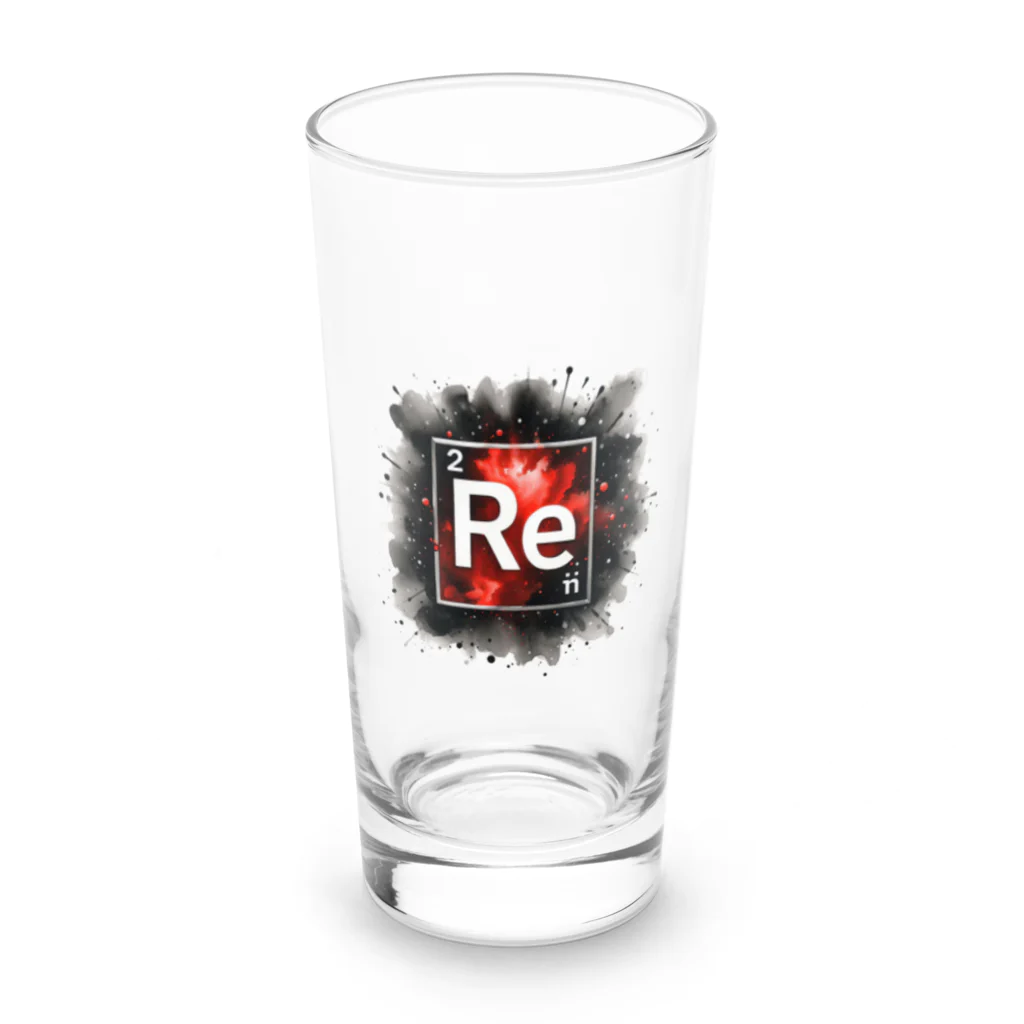 science closet（科学×ファッション）の元素シリーズ　~レニウム Re~ Long Sized Water Glass :front