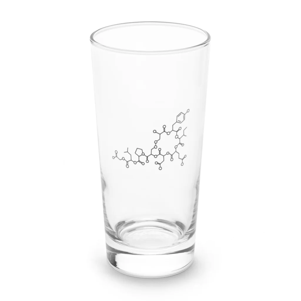 シンプルなケミカルたち。の愛情ホルモン オキシトシン (ブラック) Oxytocin (Black) Long Sized Water Glass :front