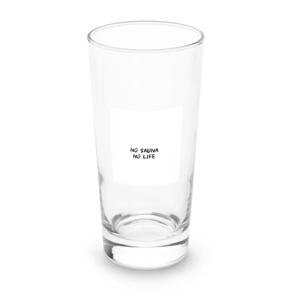 サウナマッチョのno sauna Long Sized Water Glass :front