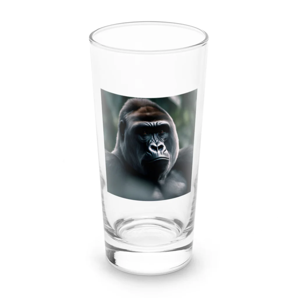 ふぶにゃんのイケメンゴリラ Long Sized Water Glass :front