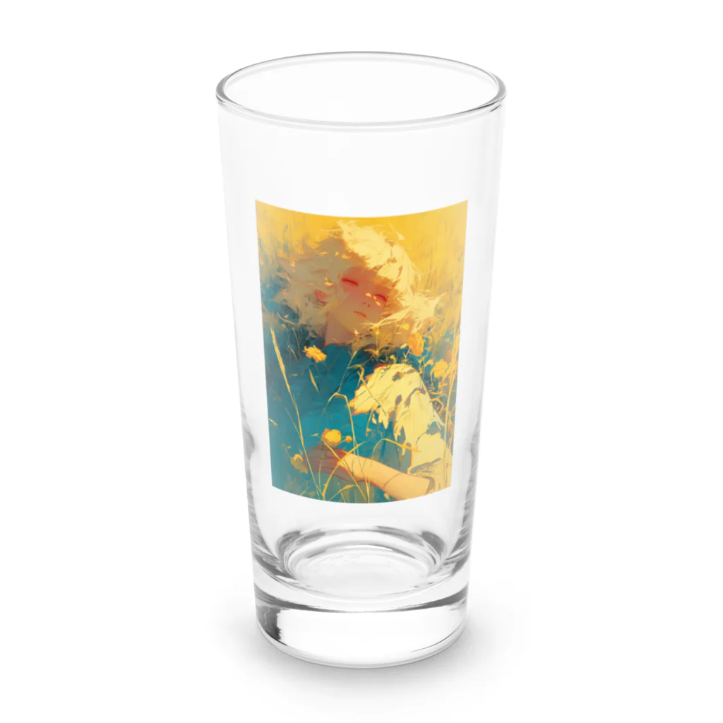 AQUAMETAVERSEの昼寝　なでしこ1478 Long Sized Water Glass :front