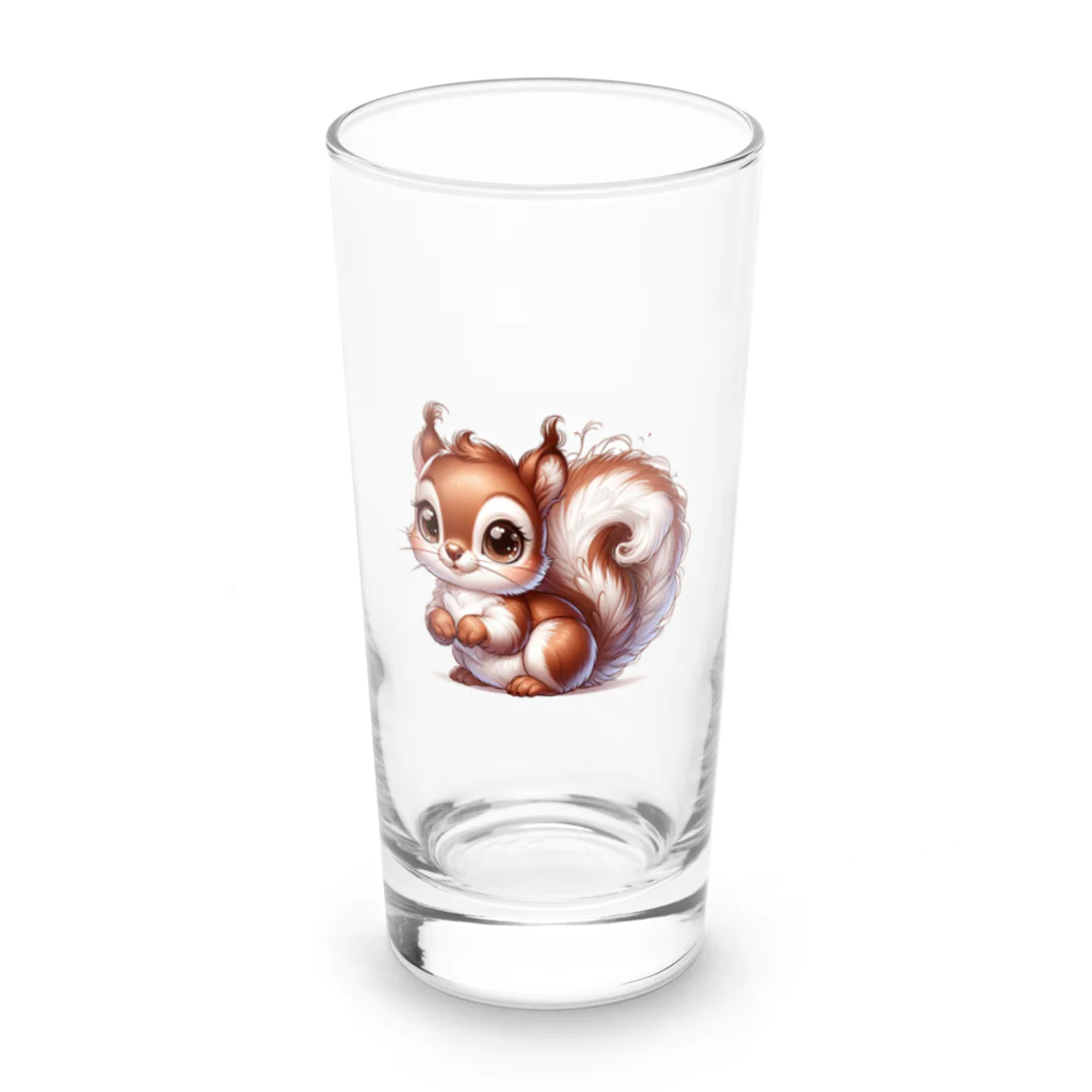 ドリーミーデザインズラボのリスの「ナッツィー」 Long Sized Water Glass :front