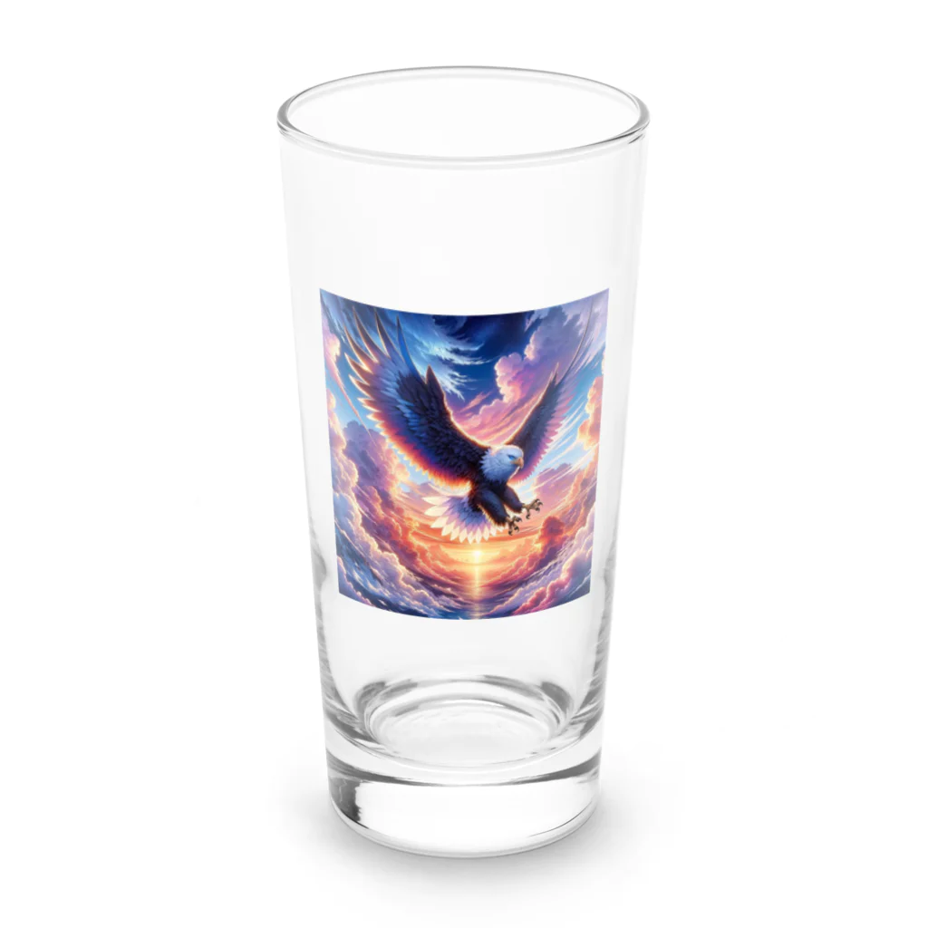 creatoonの空と大鷹 Long Sized Water Glass :front
