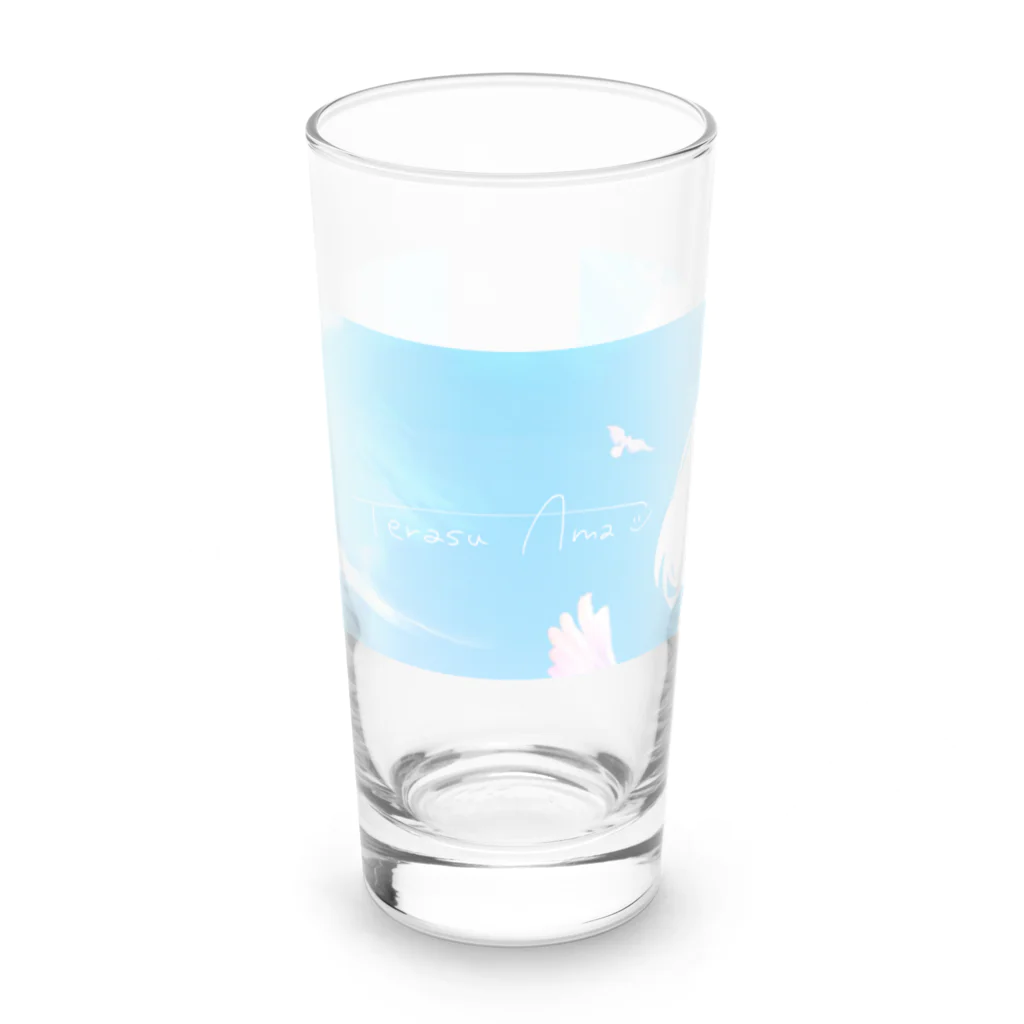 あまさんといっしょのヘッダー風 Long Sized Water Glass :front