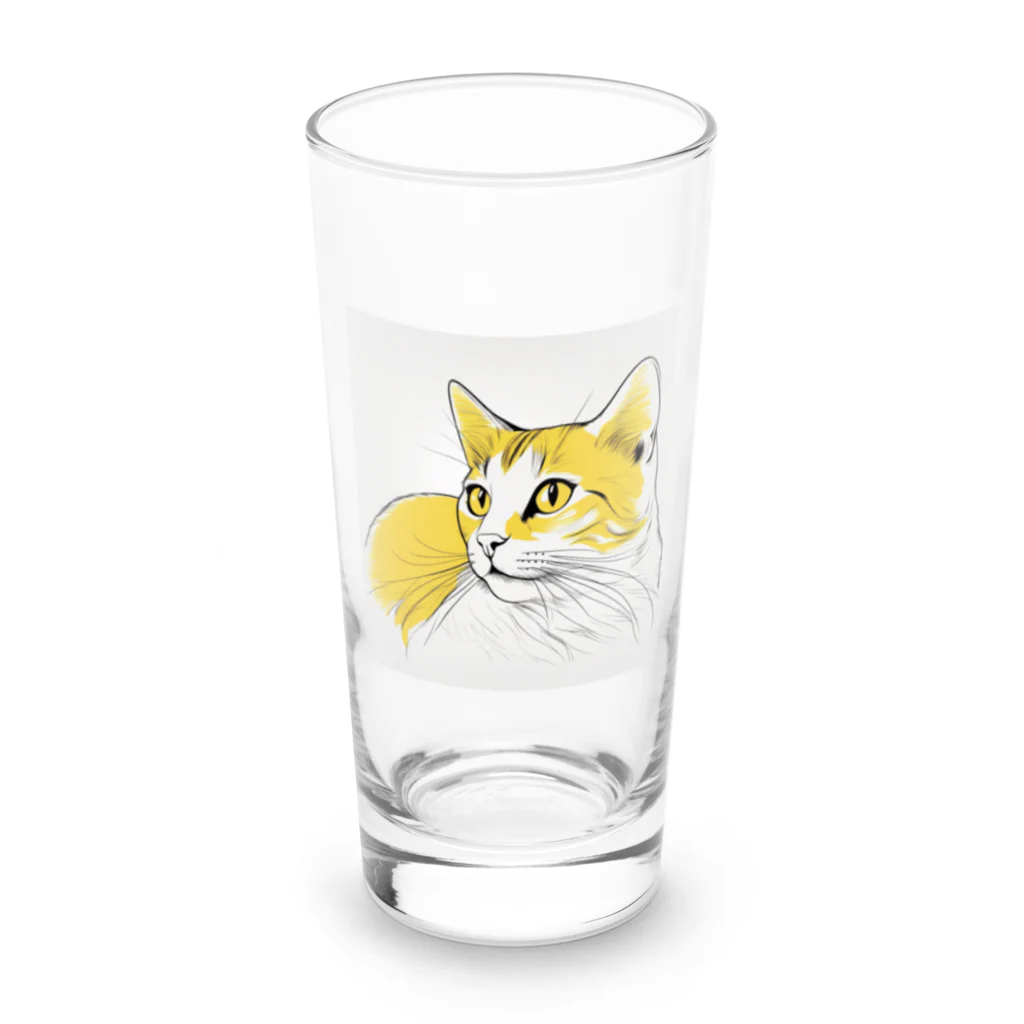 SerenDの猫スケッチ　たまにゃん Long Sized Water Glass :front