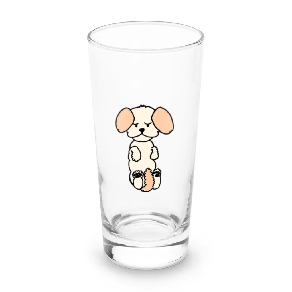 チワシーのくるみの眠いときに触らないでほしいワン（チワシー） Long Sized Water Glass :front