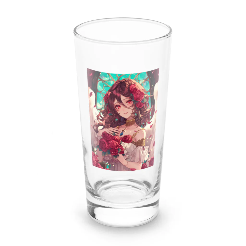 AQUAMETAVERSEのバラ好きの女性　なでしこ1478 Long Sized Water Glass :front