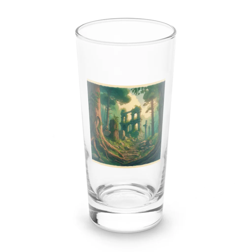 バナナシェアハウスの幻想の古代遺跡 Long Sized Water Glass :front