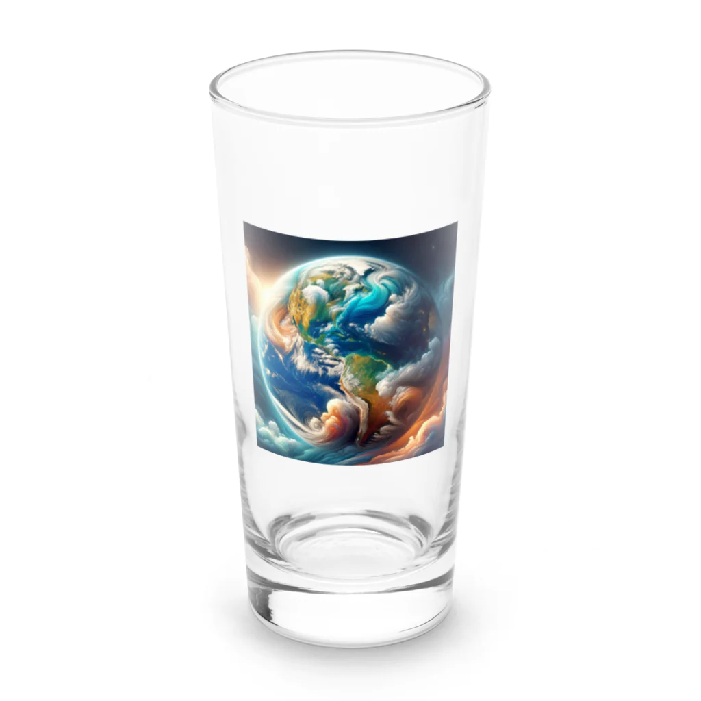 podotataのマグニフィセント地球 Long Sized Water Glass :front