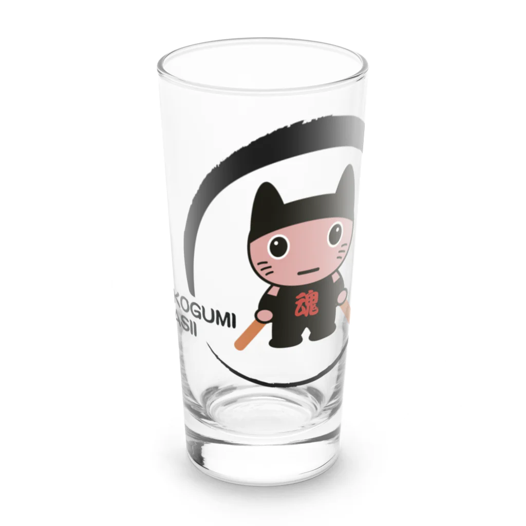 miyangicの男組太鼓魂七猫にゃん衆LGー大OTOKO-LG Long Sized Water Glass :front