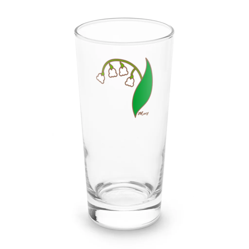 So湖いらの「誕生月花びわこ」5月すずらんロンググラス Long Sized Water Glass :front