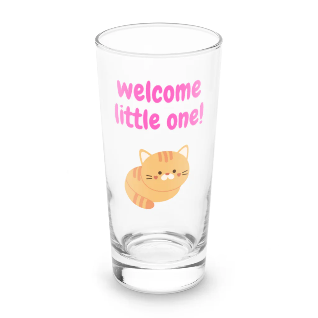 spectacular_colorsの癒されにゃんこ Long Sized Water Glass :front