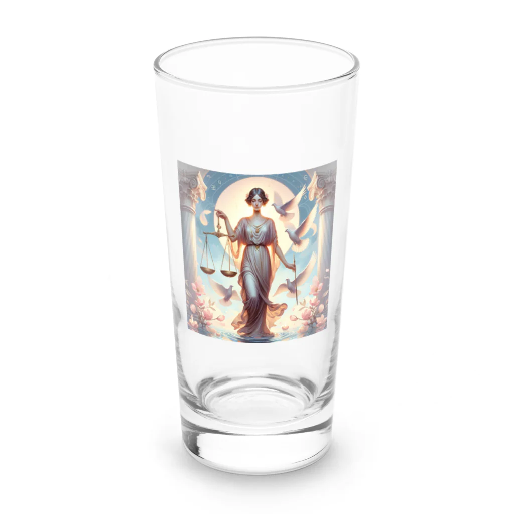 われらちきゅうかぞくのLibra 天秤座 Long Sized Water Glass :front