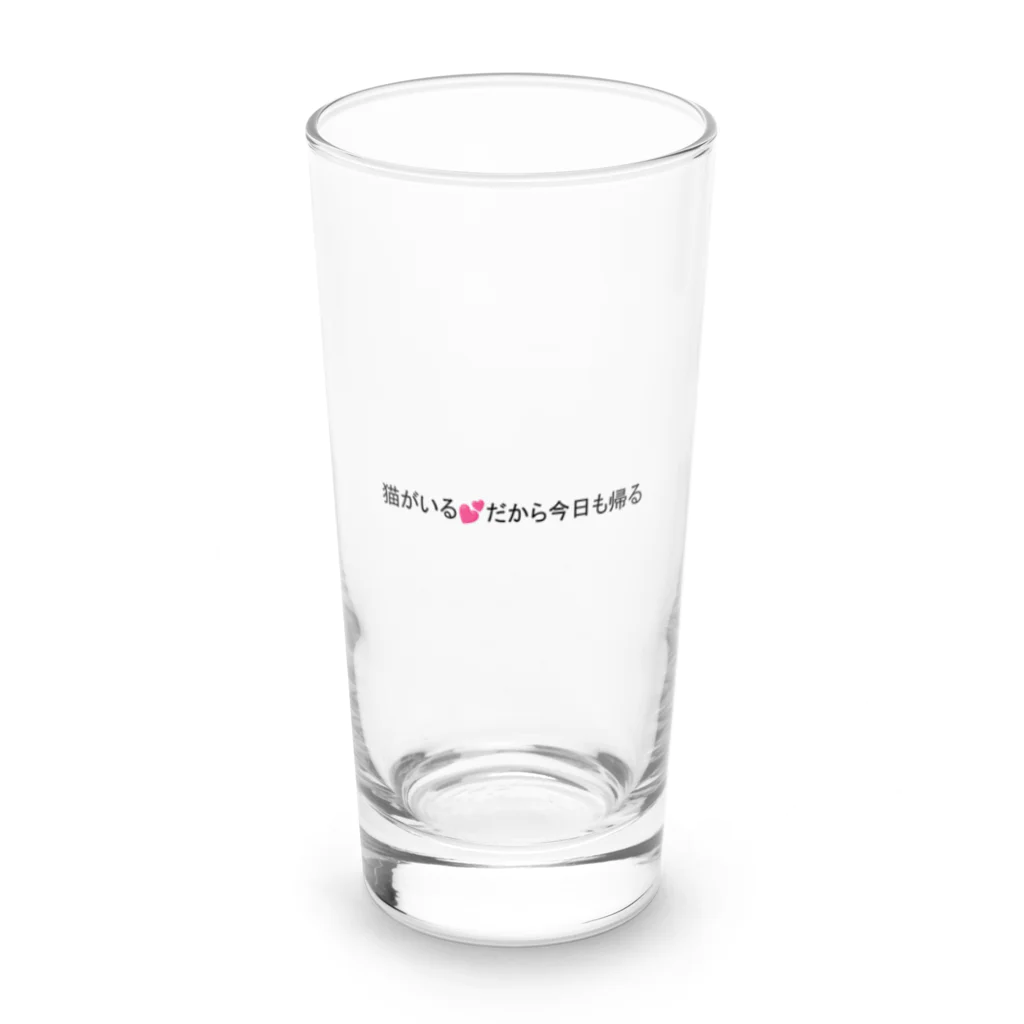 japan-daisukiの家に猫がいる人 Long Sized Water Glass :front