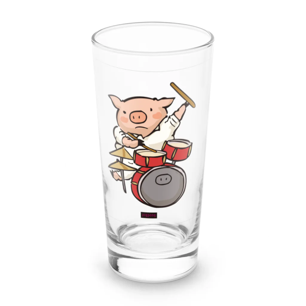 ピポン（がなはようこ/辻岡ピギー）のピポンイラスト-09 Long Sized Water Glass :front