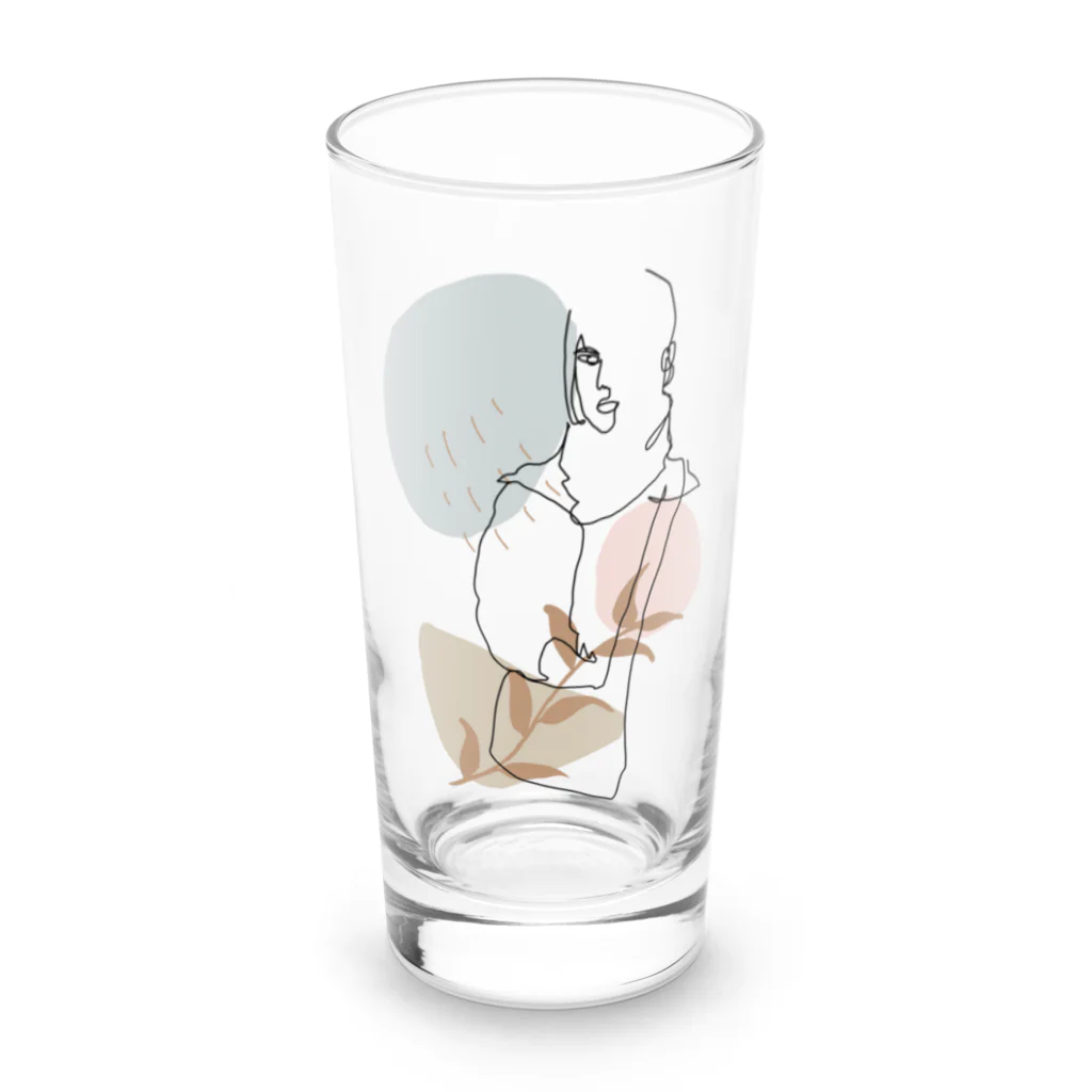 monstersのwinter（背景透過ver） Long Sized Water Glass :front