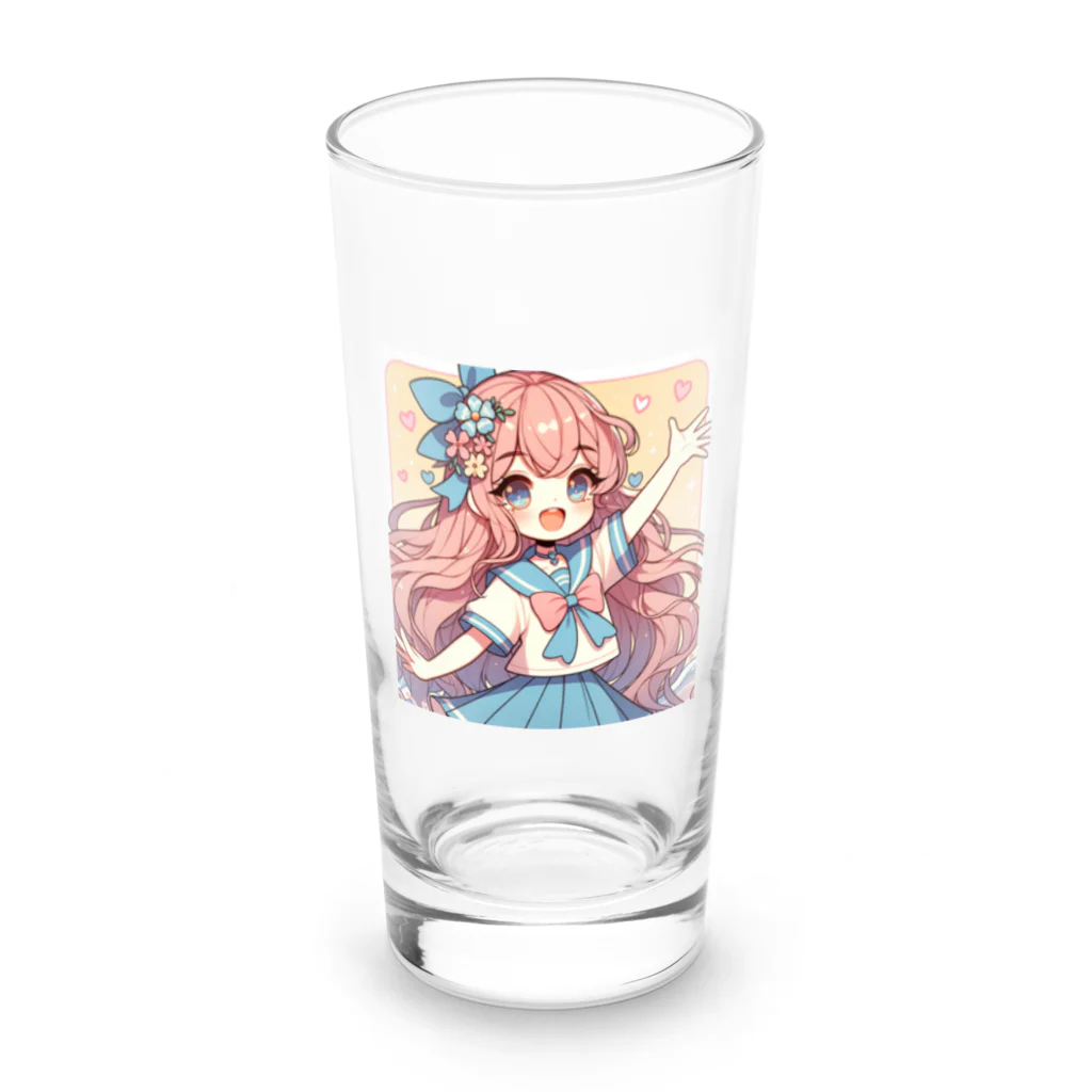 Ryo＠洋画大好きの人魚姫ちゃんのスクールライフ Long Sized Water Glass :front