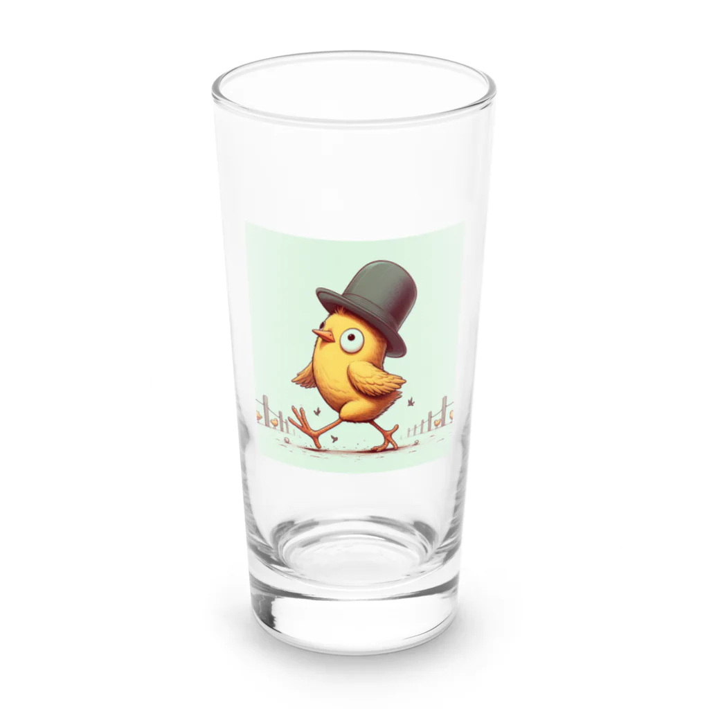 「動物ミリ屋」のピヨピヨ歩きましょ Long Sized Water Glass :front