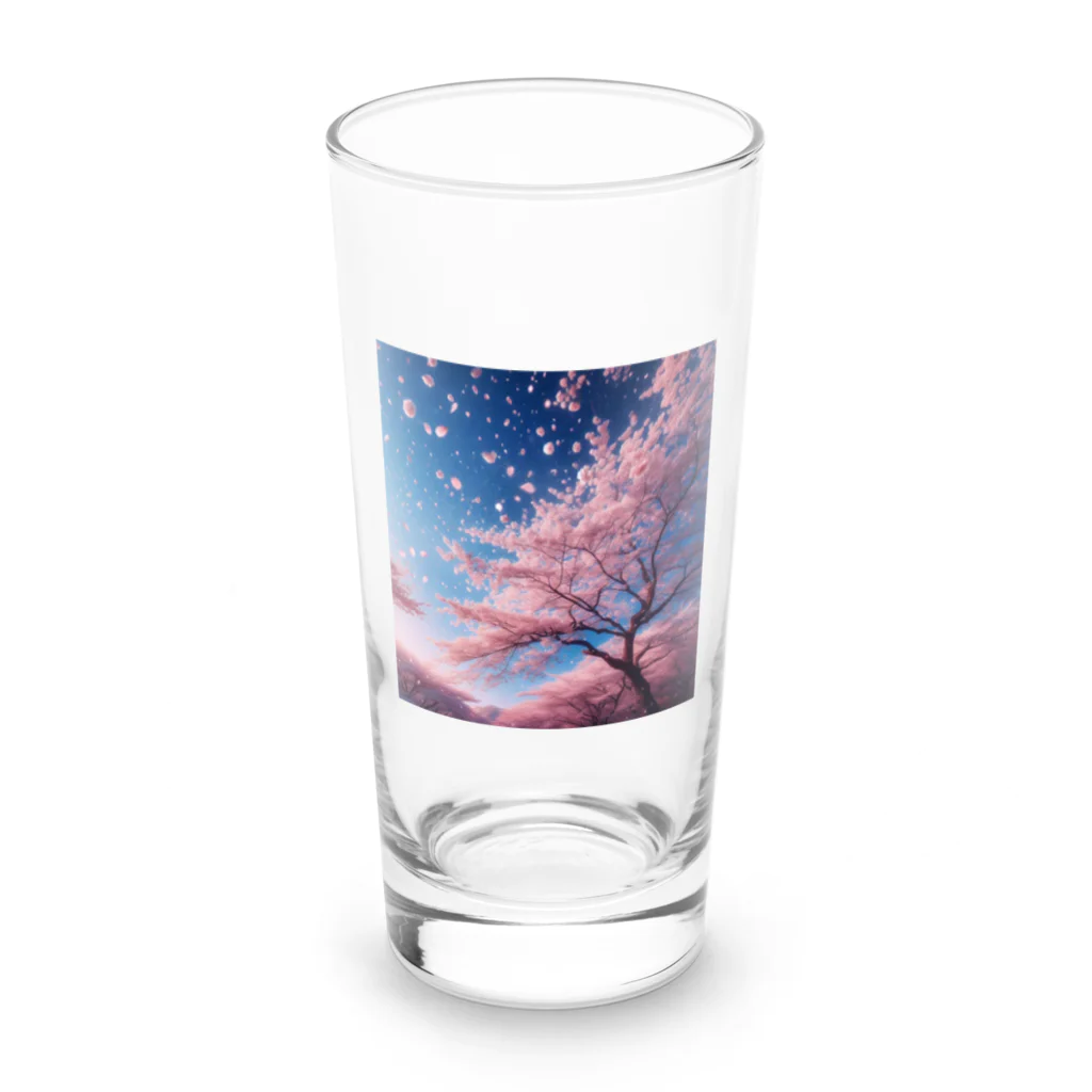 shingo45sの桜吹雪 Long Sized Water Glass :front