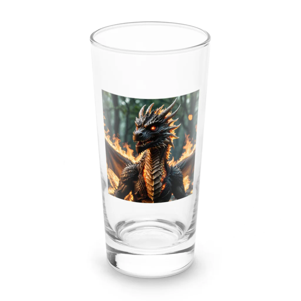 cotaro_worksの勇敢なドラゴン リアルワールド風 Long Sized Water Glass :front