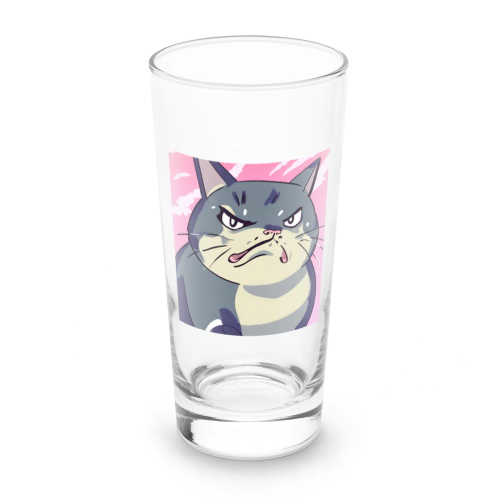 burebiの怒る猫 Long Sized Water Glass :front