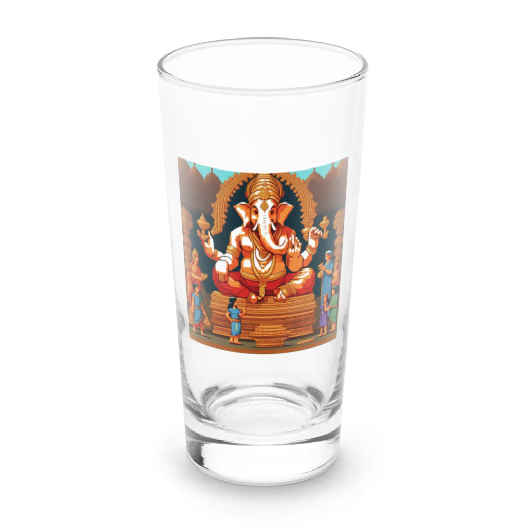 ganeshaの知識を共有するガネーシャ Long Sized Water Glass :front