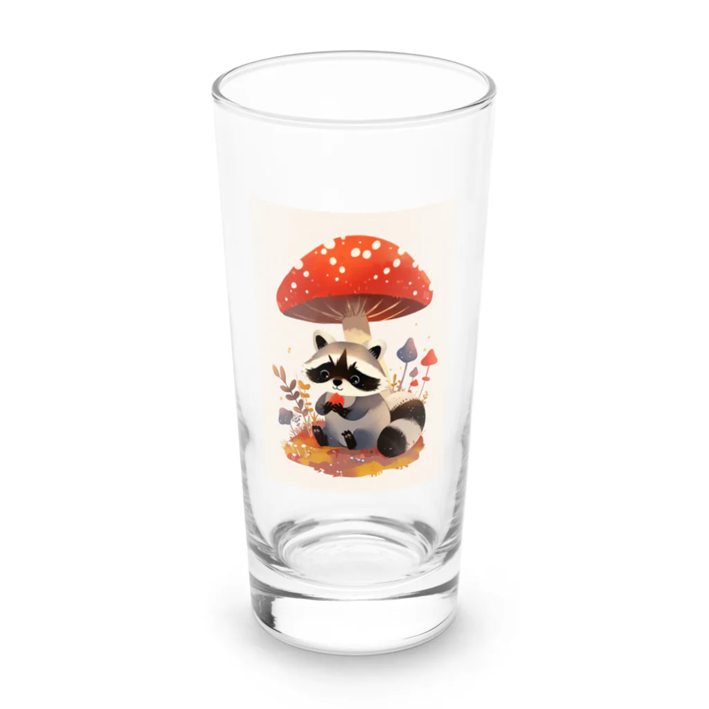 AQUAMETAVERSEのアライグマのお食事　Hime  2530 Long Sized Water Glass :front