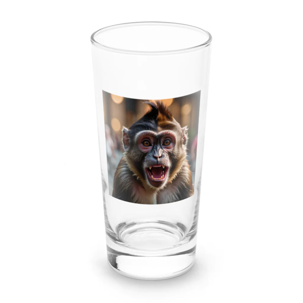 yume2482の叫ぶ猿 Long Sized Water Glass :front