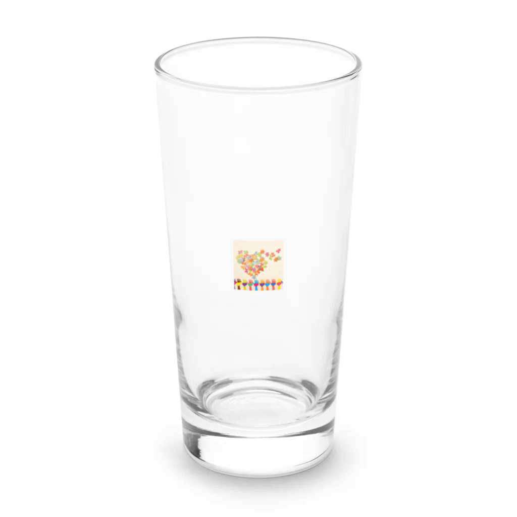 Happiness Home Marketのハートフルピース Long Sized Water Glass :front