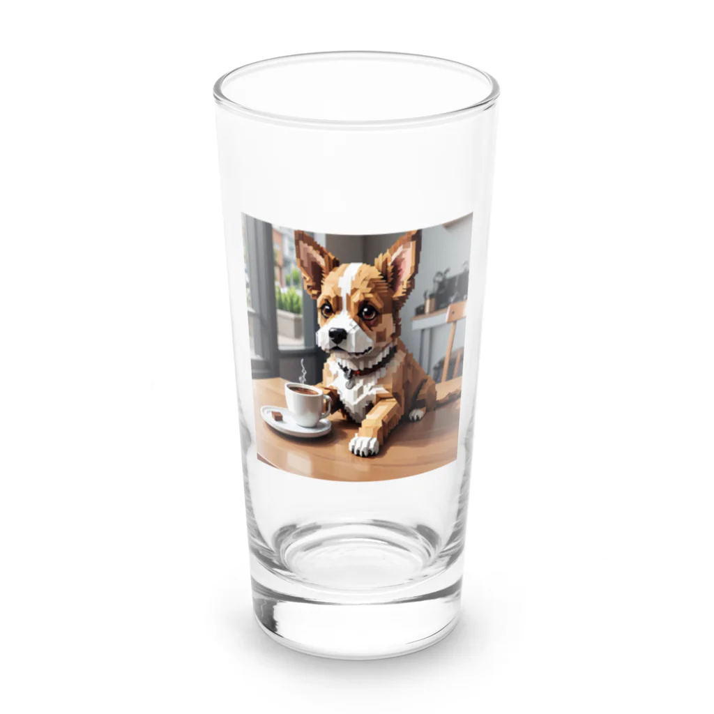 8-Bit Oasisのcoffee dog Long Sized Water Glass :front