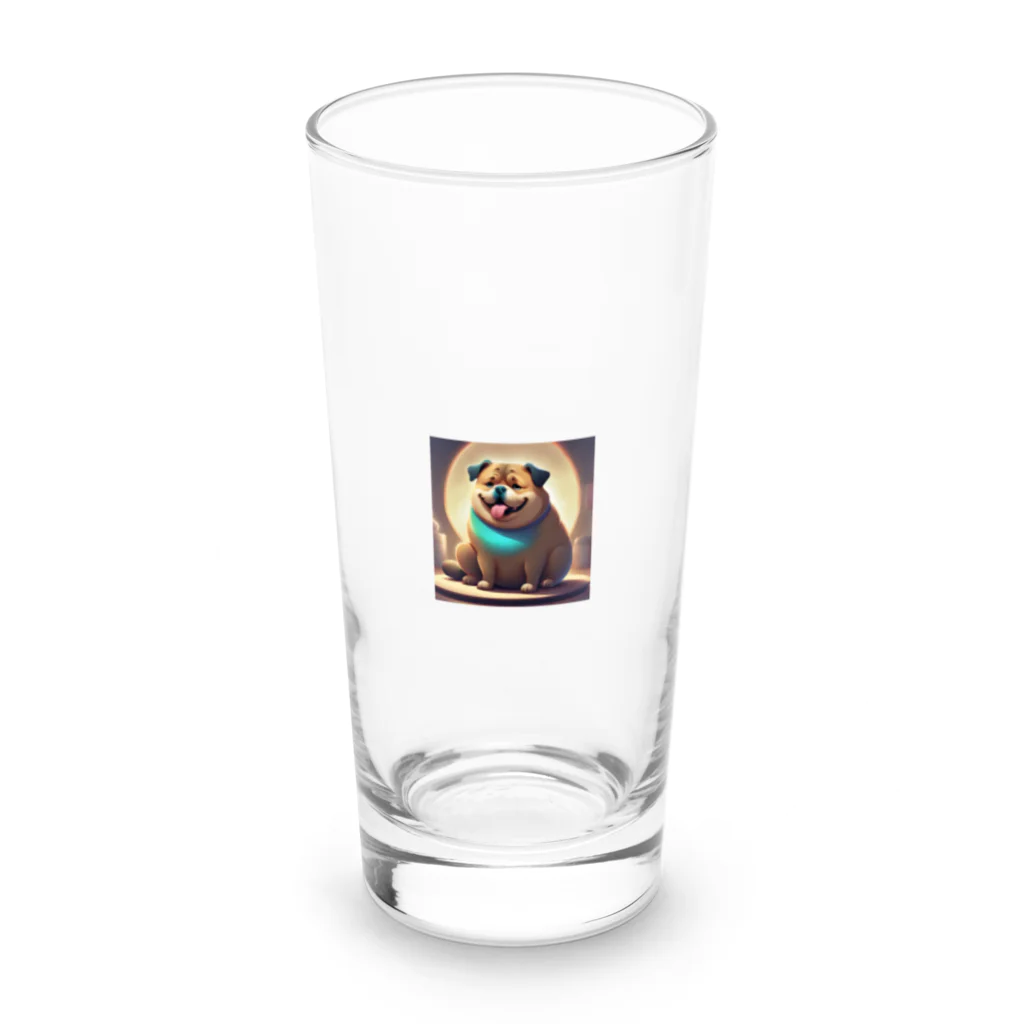 動物の花園　猫メロンのわんわんブ〜 Long Sized Water Glass :front