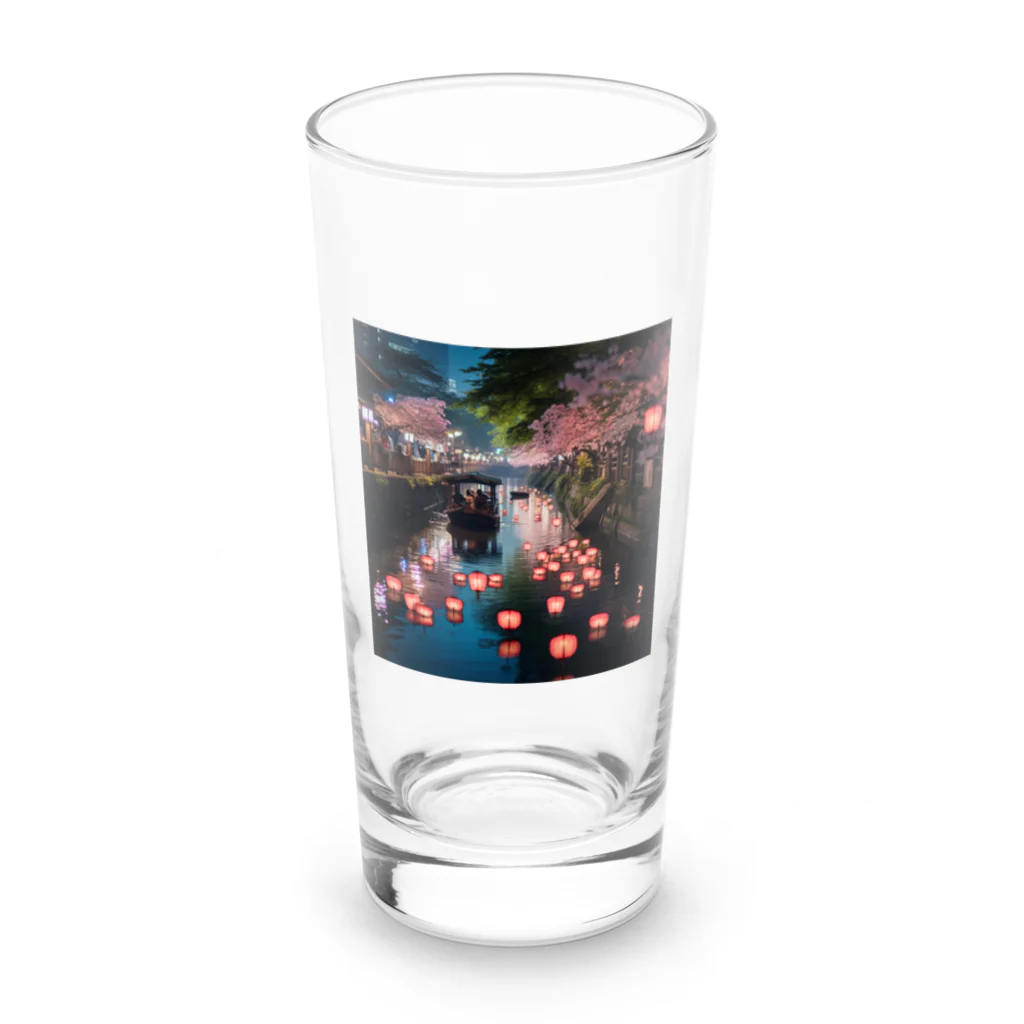 AQUAMETAVERSEの灯籠　なでしこ1478 Long Sized Water Glass :front