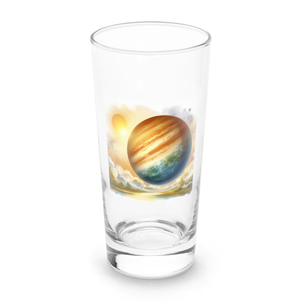 宇宙のグミやさん。のどこかの星 Long Sized Water Glass :front