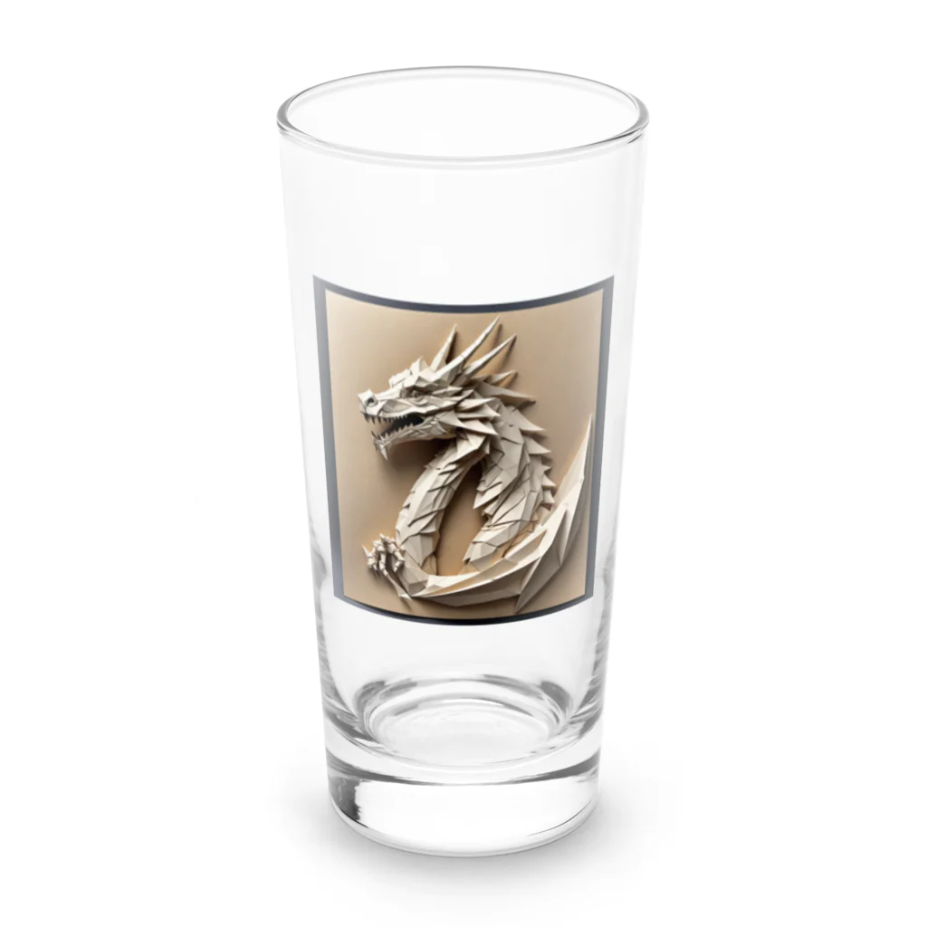 cotaro_worksの古代のドラゴン　折り紙05 Long Sized Water Glass :front